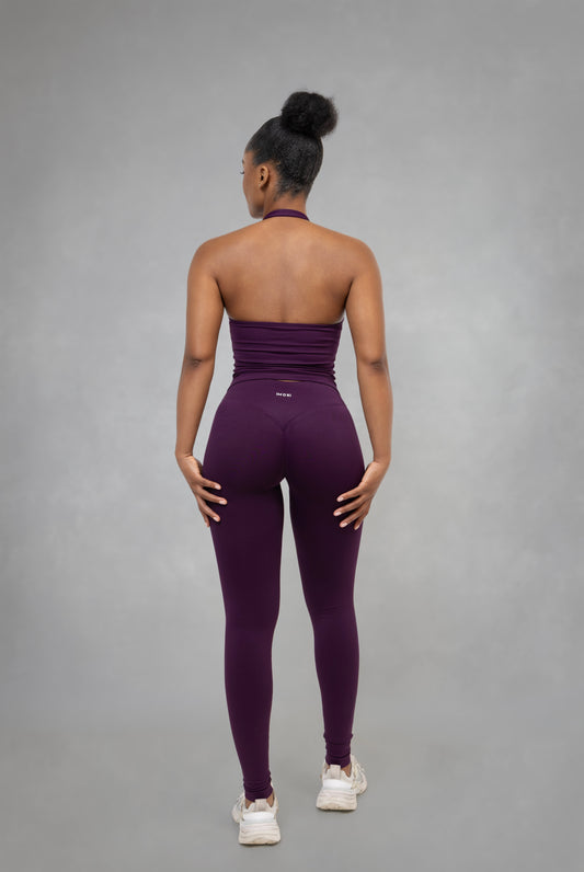 Alita Invisible Scrunch Leggings | Plum