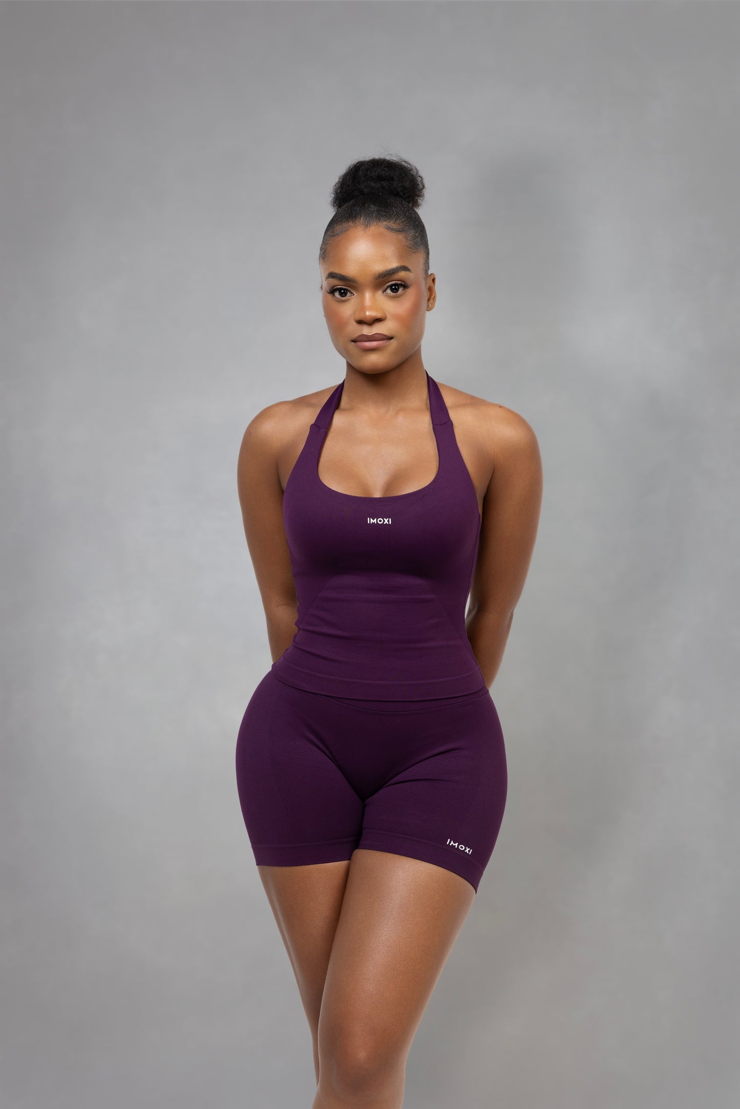 Alita Invisible Scrunch Shorts | Plum