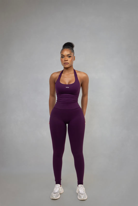 Alita Invisible Scrunch Leggings | Plum