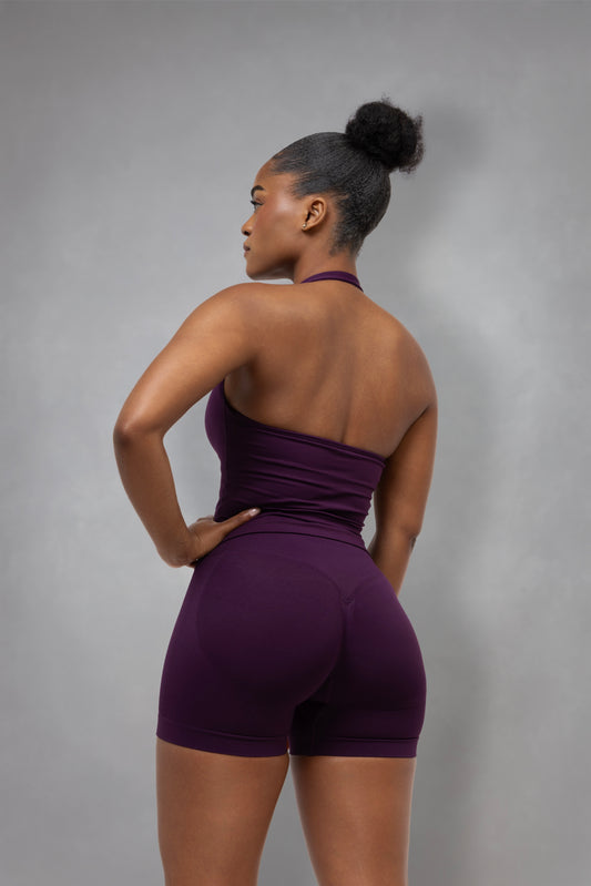 Alita Halter Tank | Plum